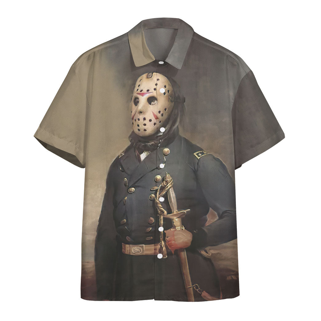 Jason Voorhees Friday The 13th Portrait Custom Short Sleeve Shirt