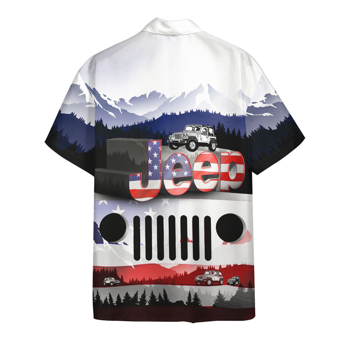 Jeep American Flag Hawaii Shirt 1