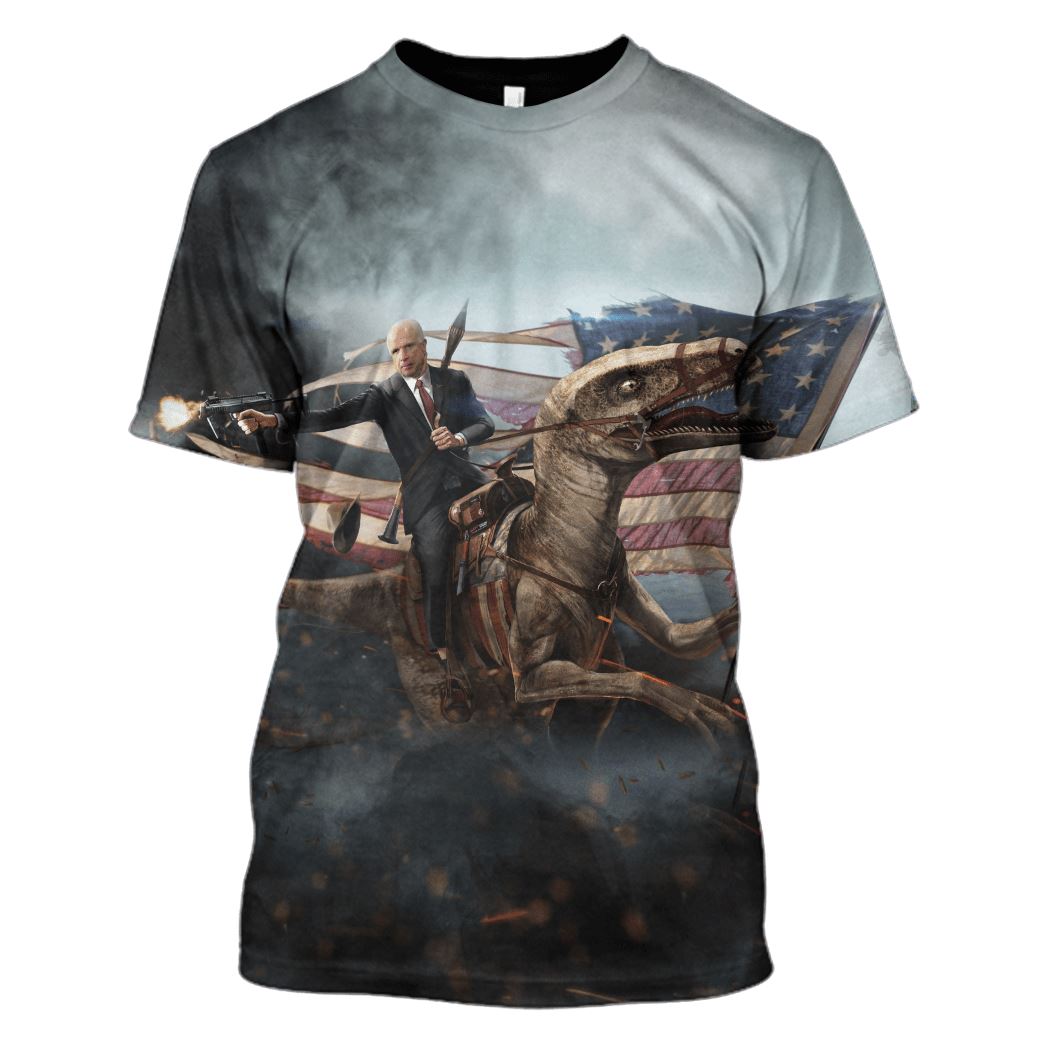 John McCain Velociraptor Hoodies T-Shirt Apparel