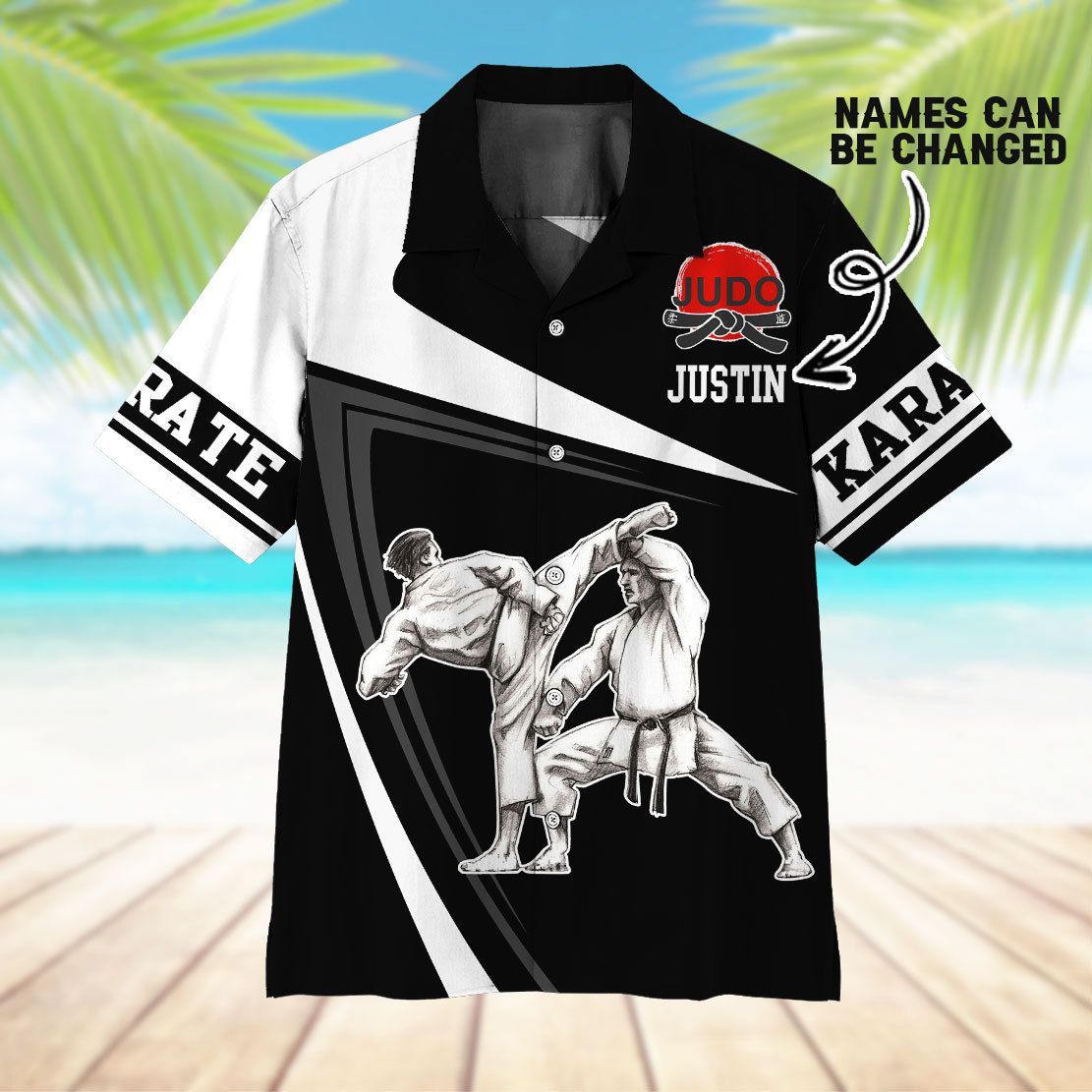 Karate Custom Name Hawaii Shirt 9
