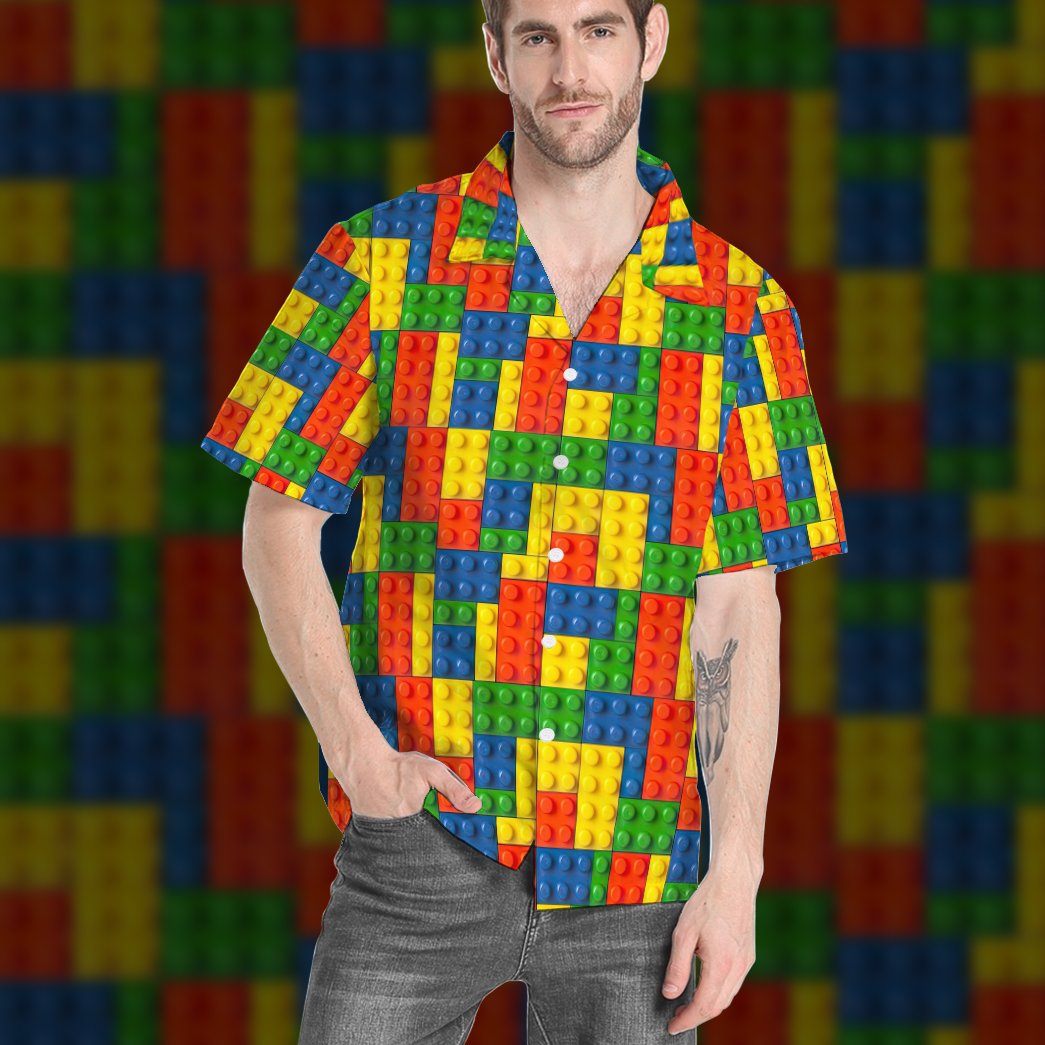Lego Fabric Custom Hawaii Shirt 11