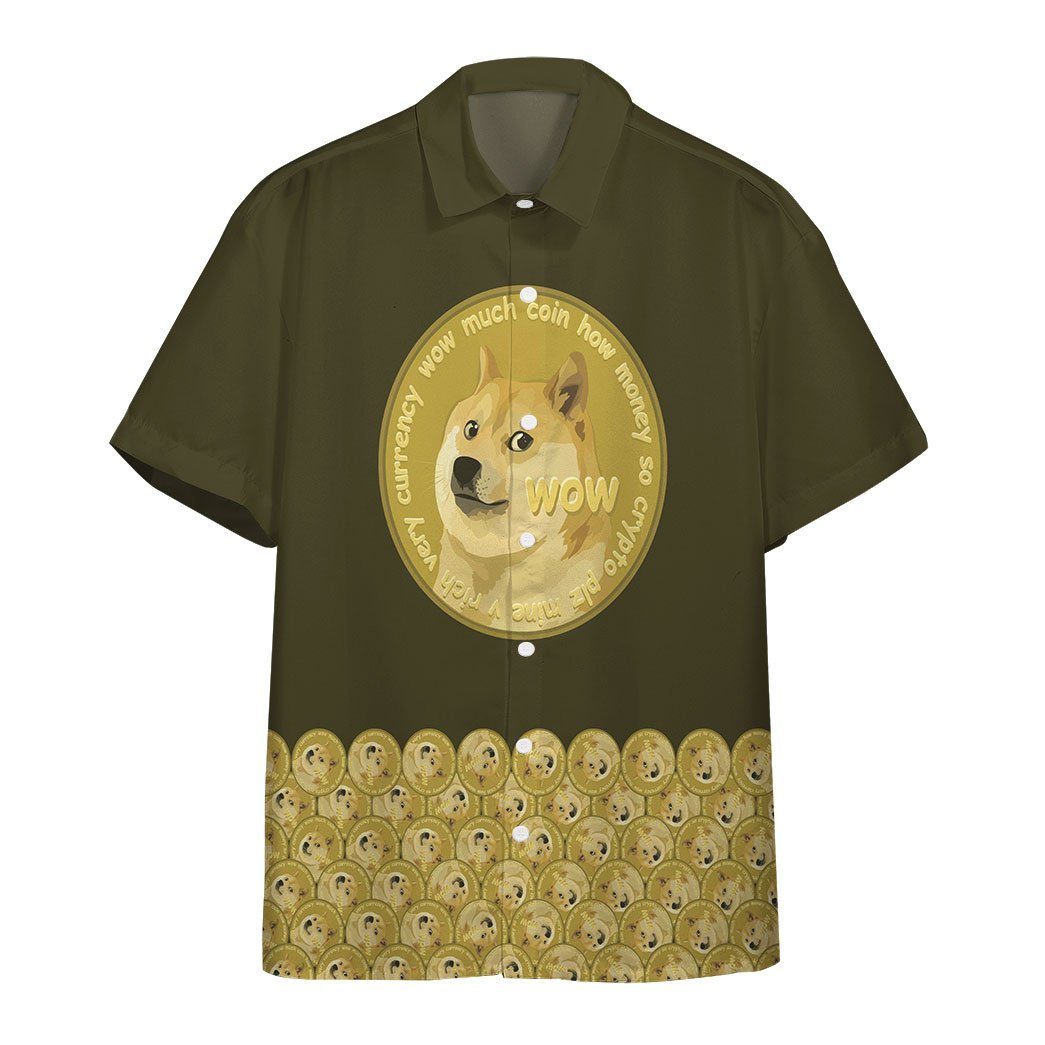 Lucky Dogecoin Custom Hawaii Shirt