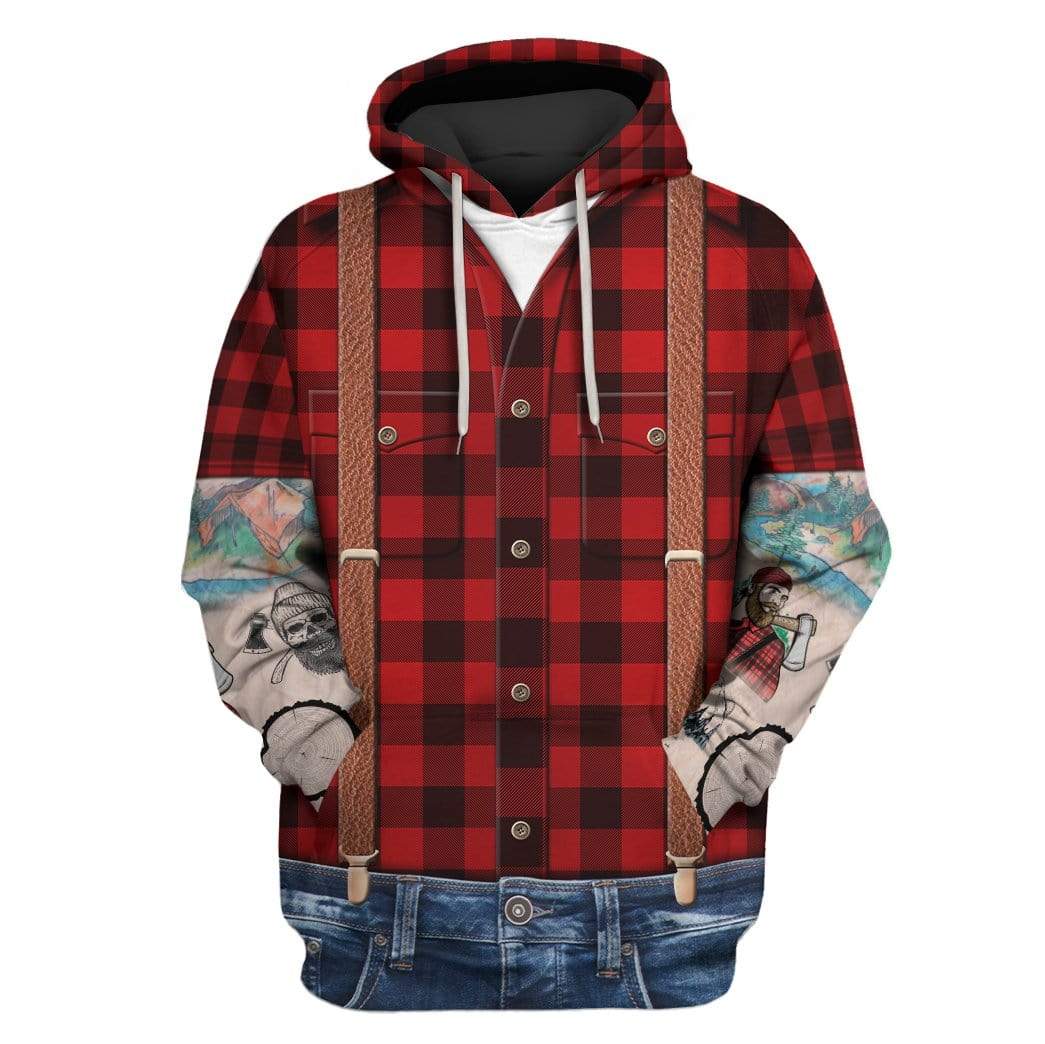 Lumbersexual With Tattoo Sleeves Custom T-shirt – Hoodies Apparel