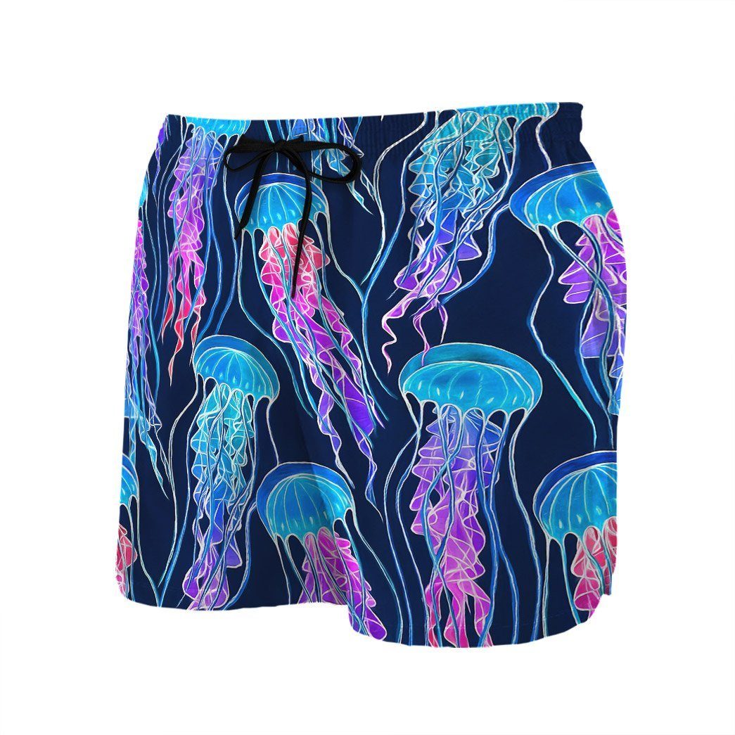 Luminescent Rainbow Jellyfish Gum Custom Hawaii Shirt