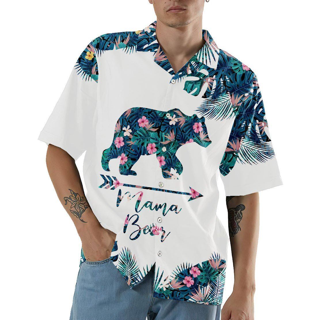 Mama Bear Mothers Day Gift Hawaii Shirt