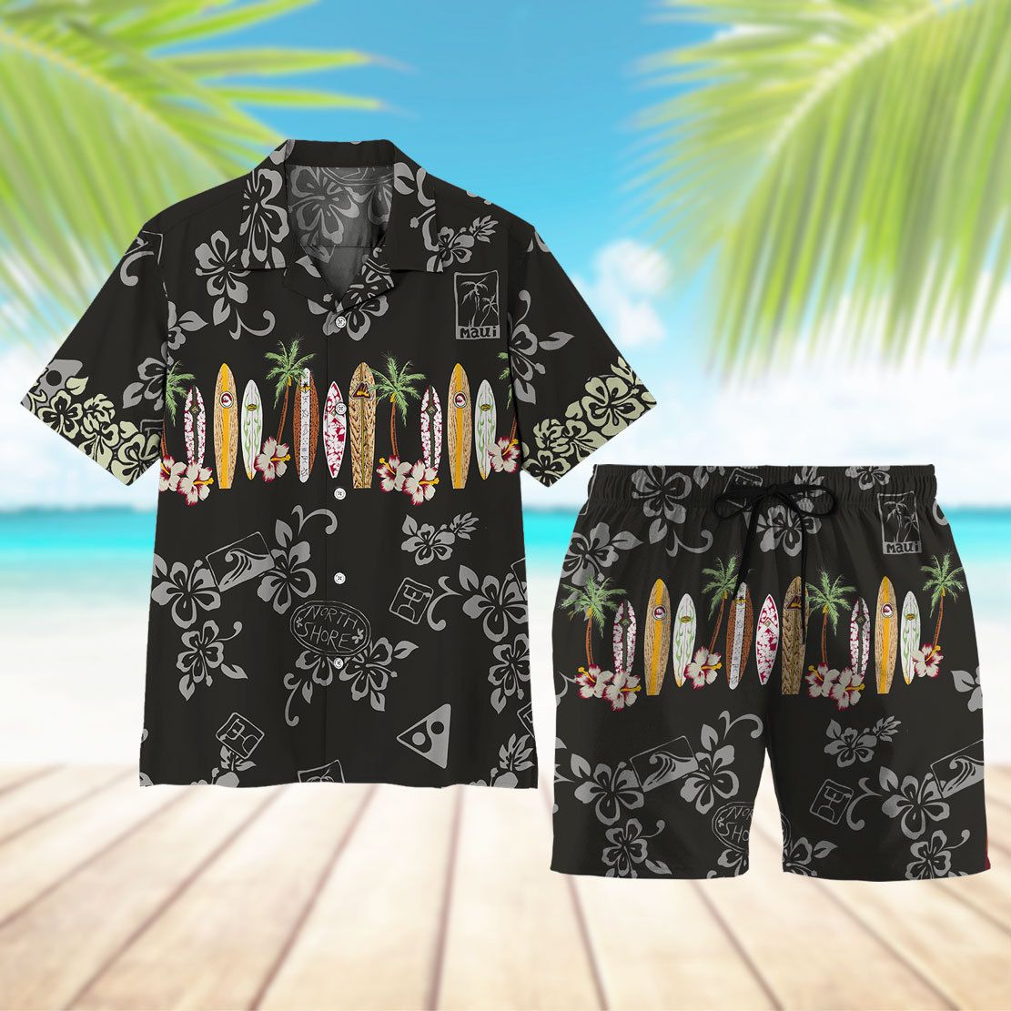 Maui Surfboard Hawaii Shirt 7