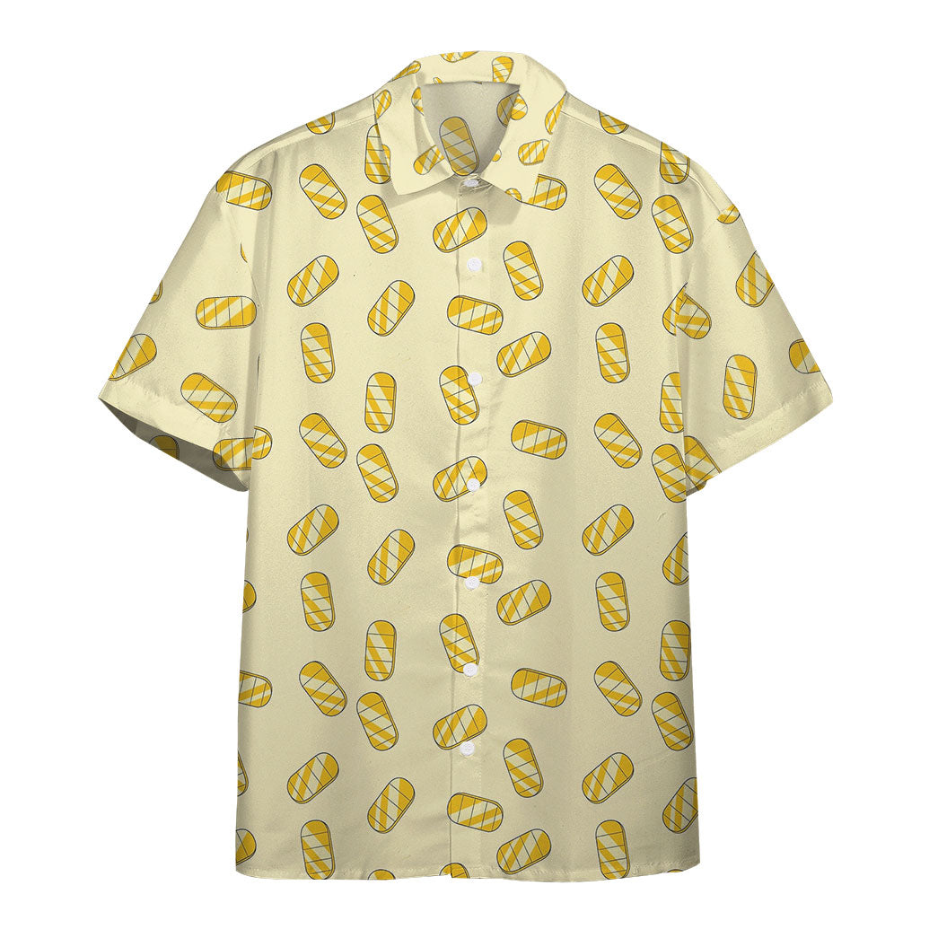 Meowth Gold Coin Pattern Custom Short Sleeve Shirt