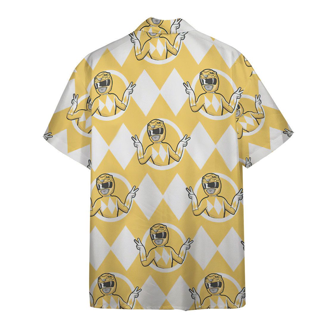Mighty Morphin Power Rangers Yellow Ranger Hawaii Shirt 1