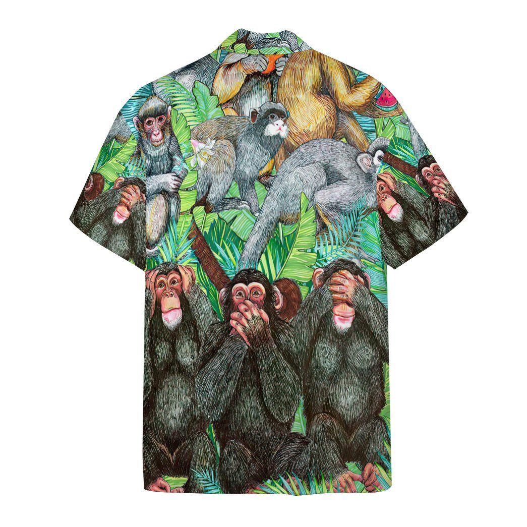 Monkey Tropical Hawaii Shirt 1