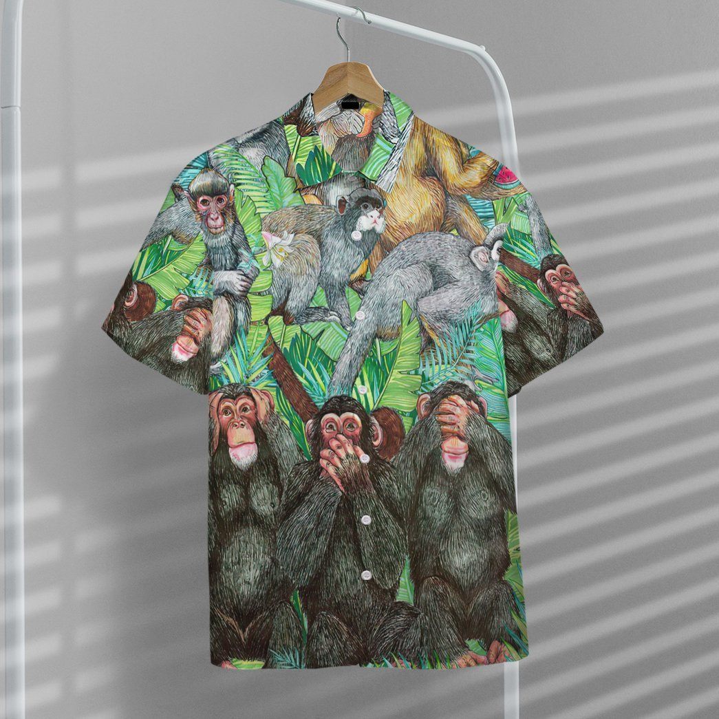 Monkey Tropical Hawaii Shirt 9