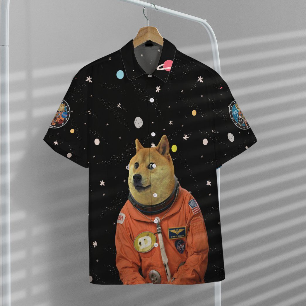 NASA Doge Astronaut Custom Hawaii Shirt 7