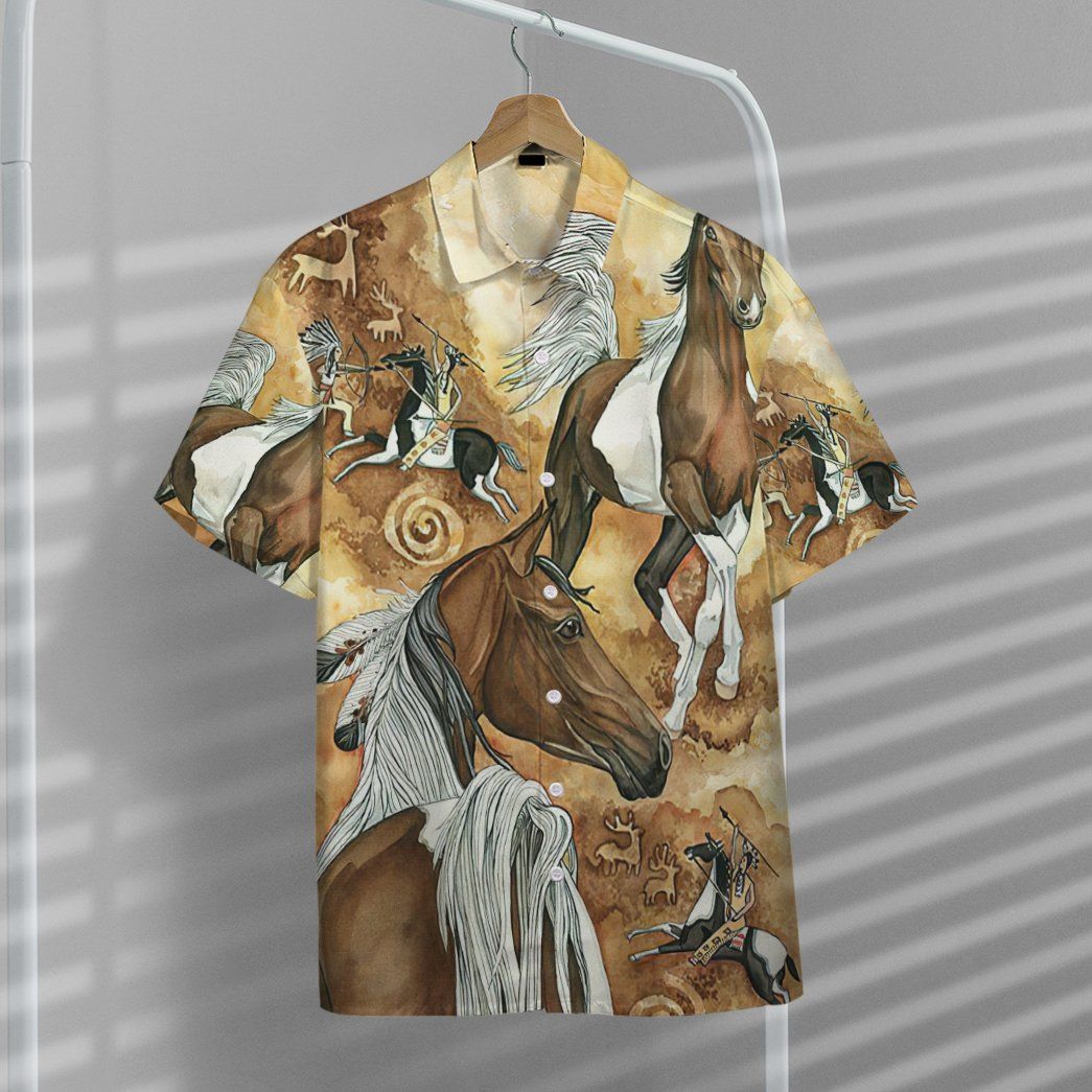 Native Horse Vintage Custom Hawaii Shirt
