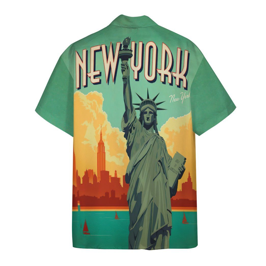 New York City Lady Liberty Custom Hawaii Shirt 1