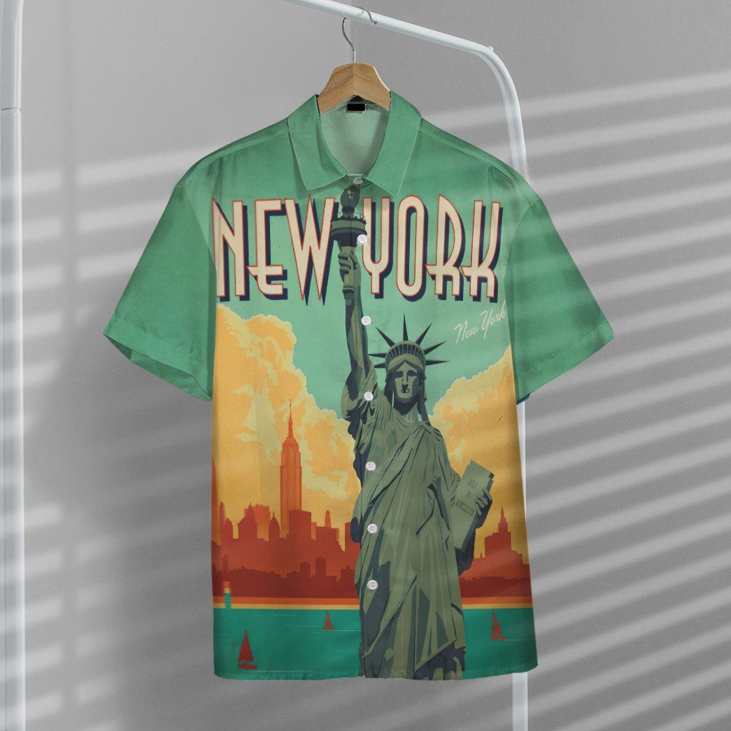 New York City Lady Liberty Custom Hawaii Shirt