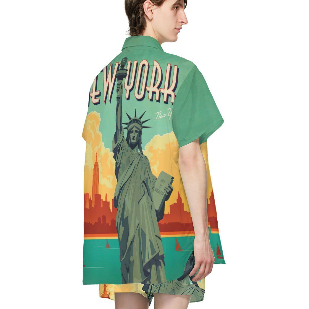 New York City Lady Liberty Custom Hawaii Shirt 3