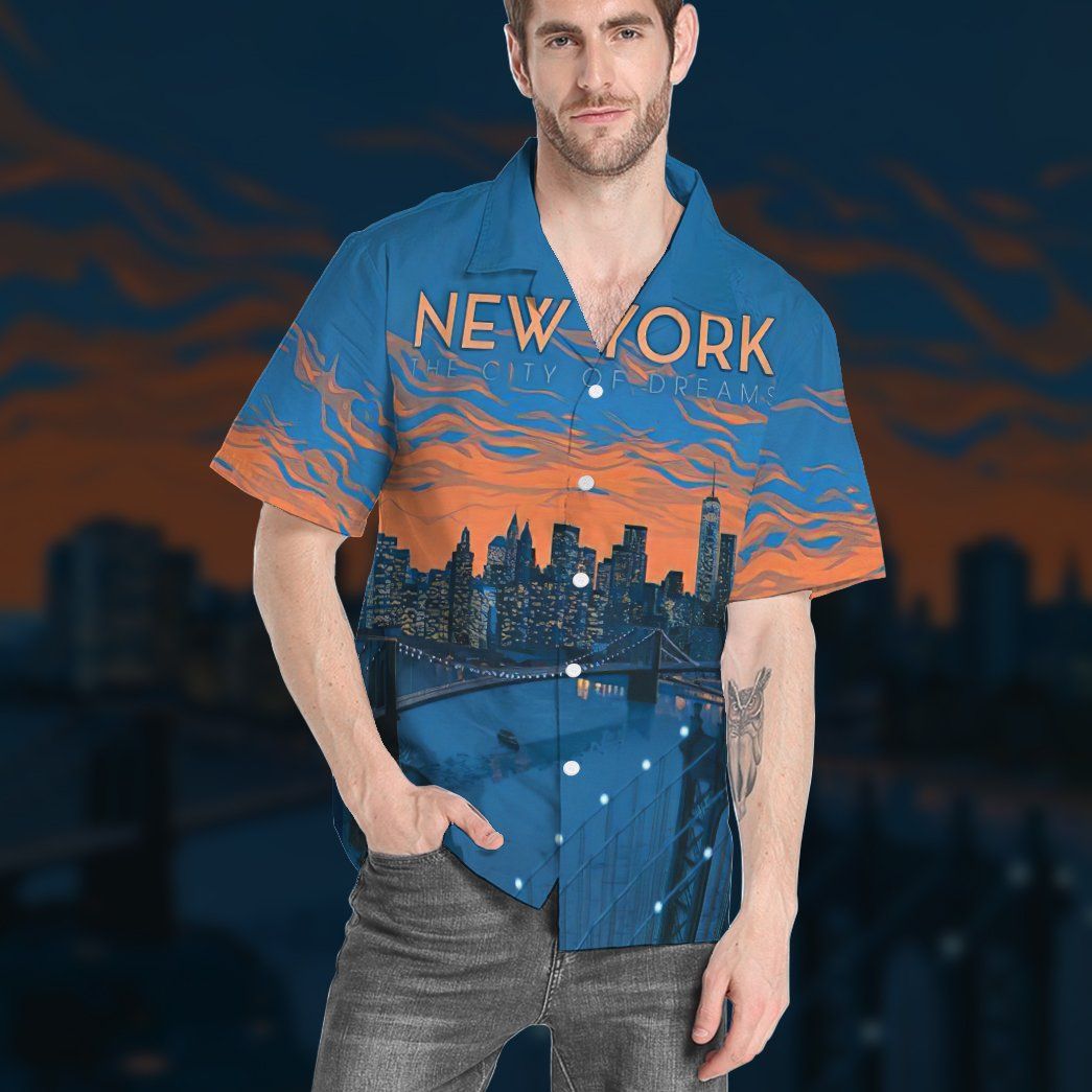 New York City The City Of Dreams Custom Hawaii Shirt