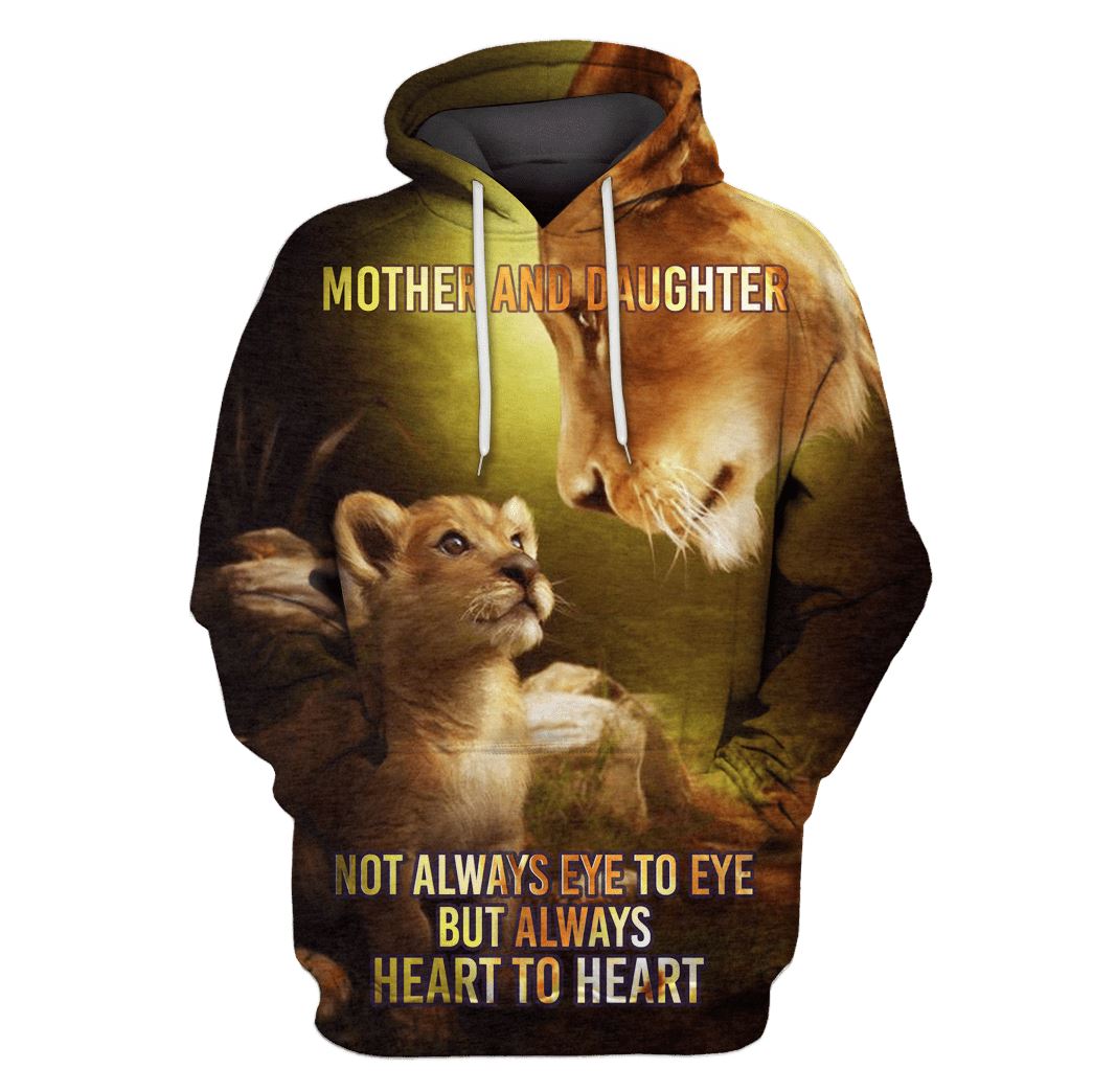 not always eye to eye but always heart to heart Hoodies – T-Shirts Apparel