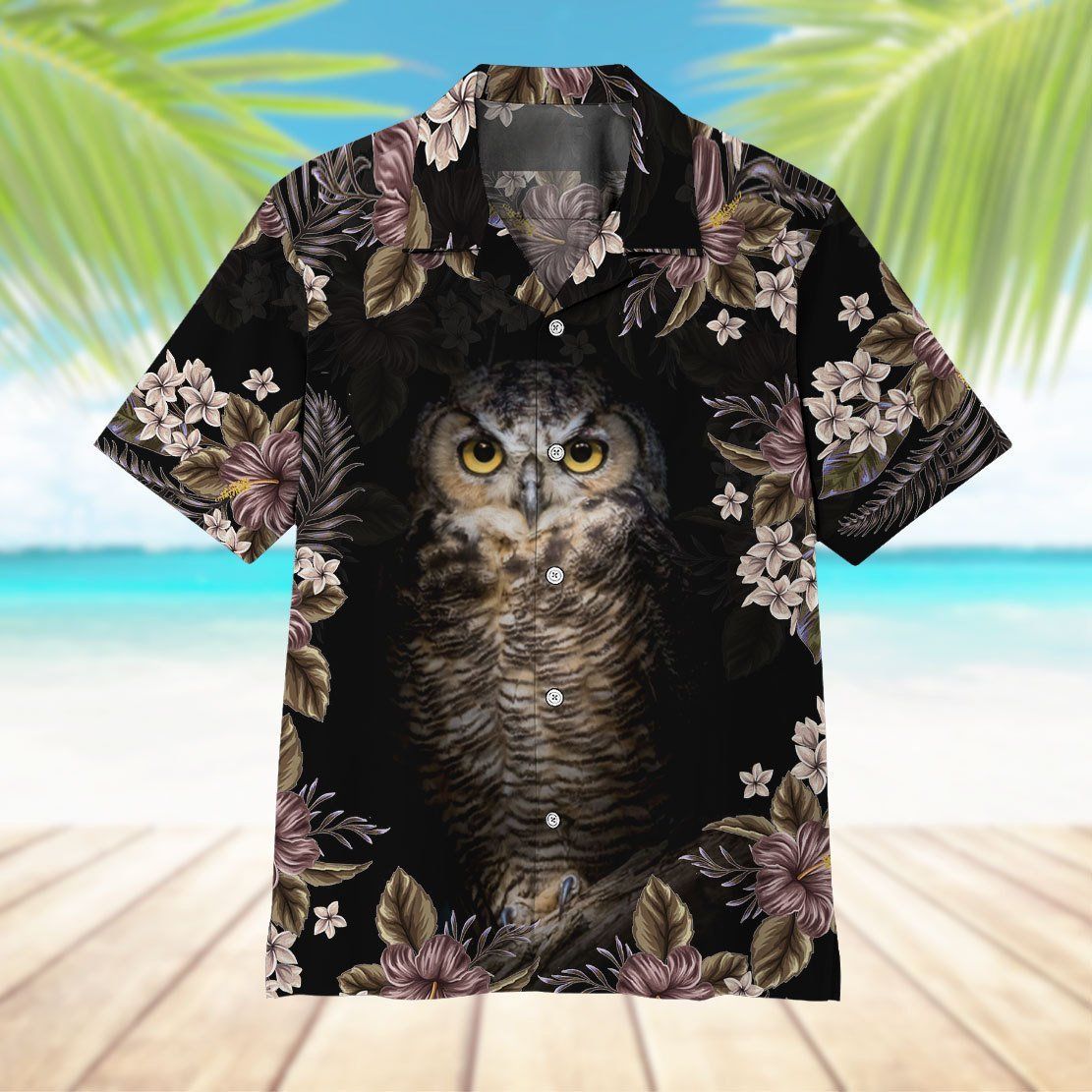 Owl Flower Hawaii Shirt 5
