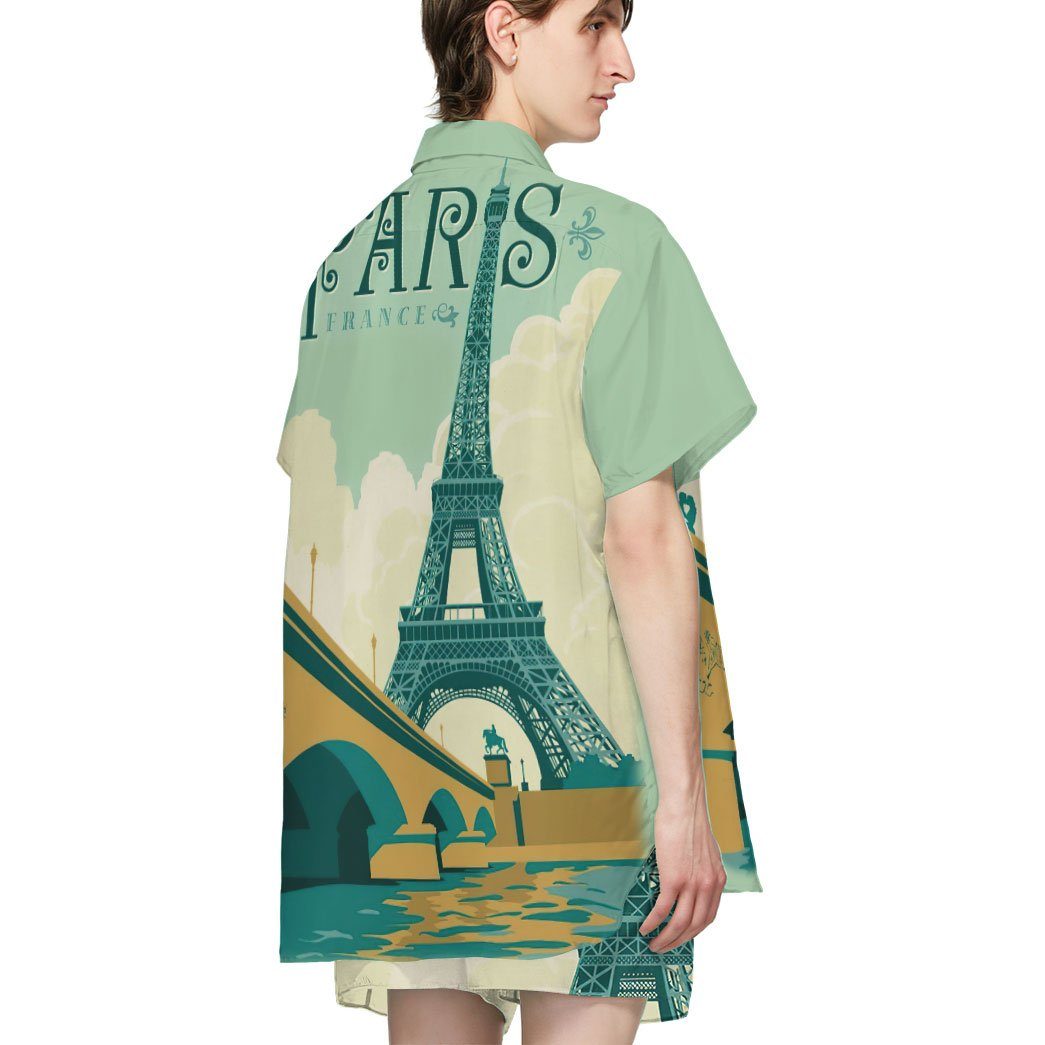 Paris France Custom Hawaii Shirt 3