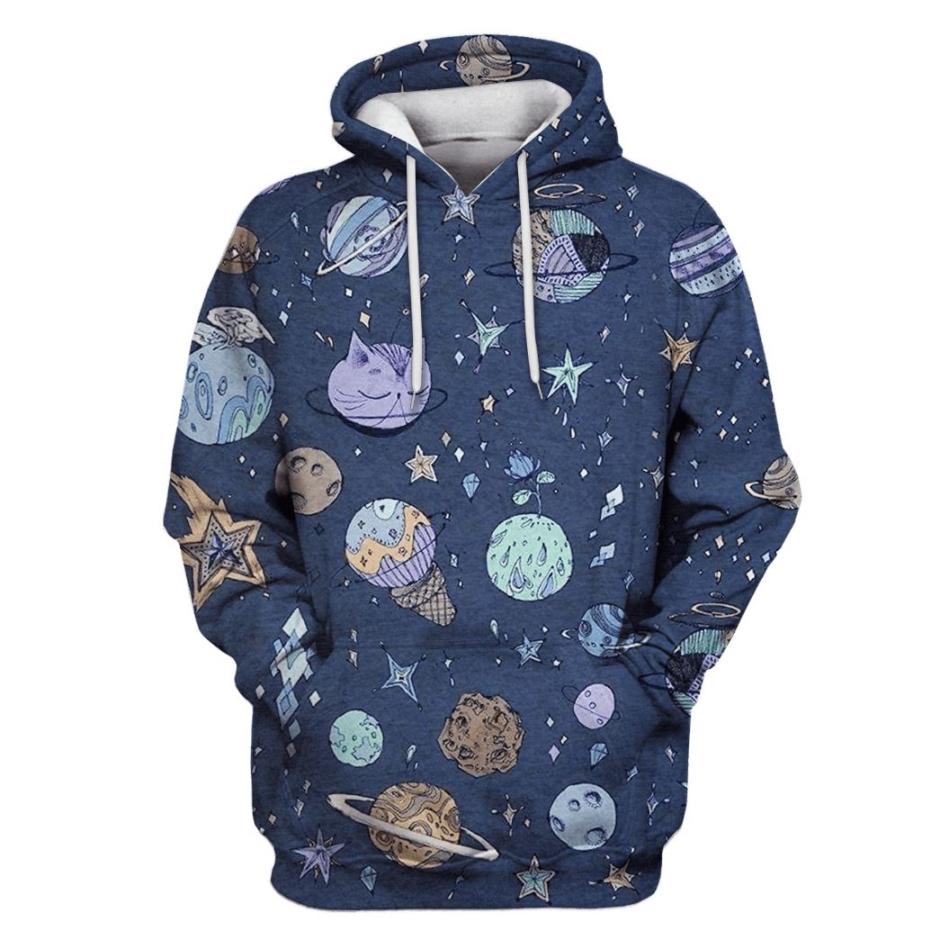 planets in the galaxy Custom T-shirt – Hoodies Apparel