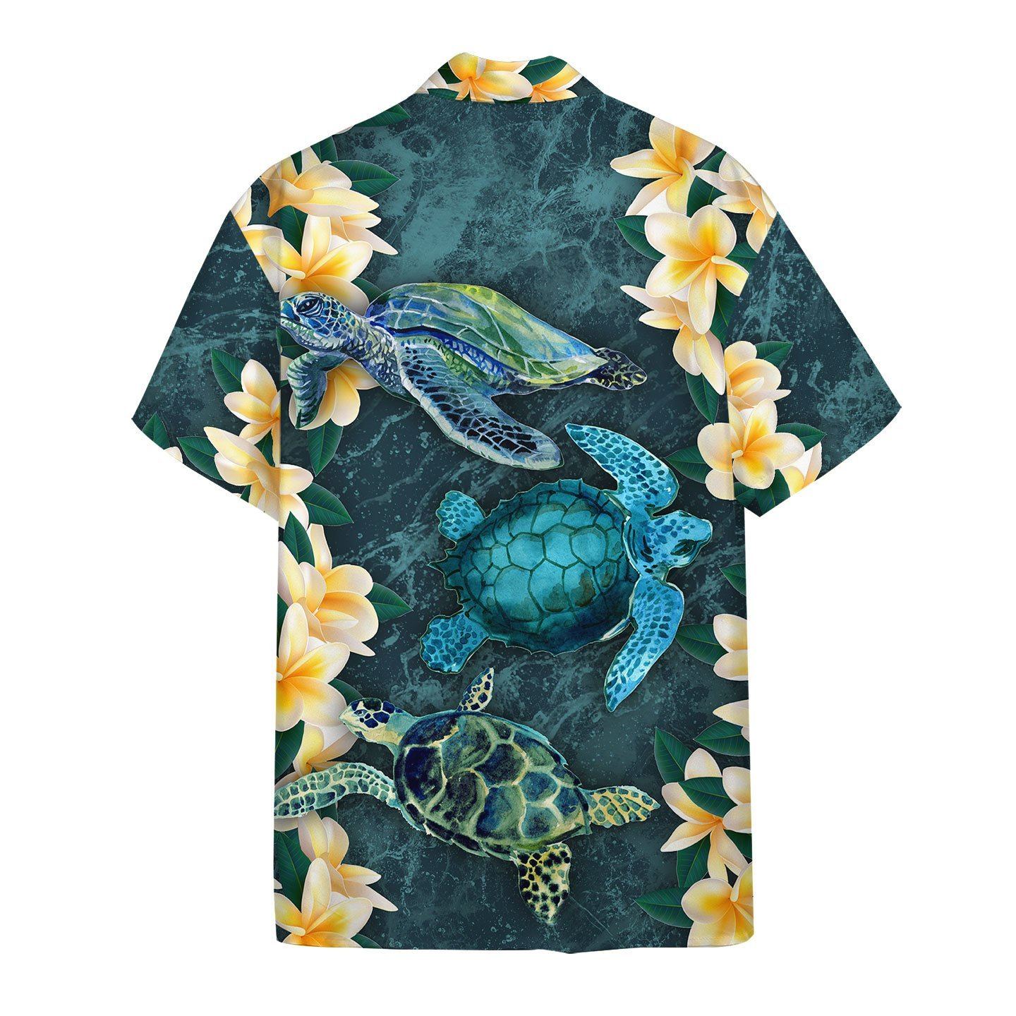Plumeria Turtle Hawaii Shirt 1