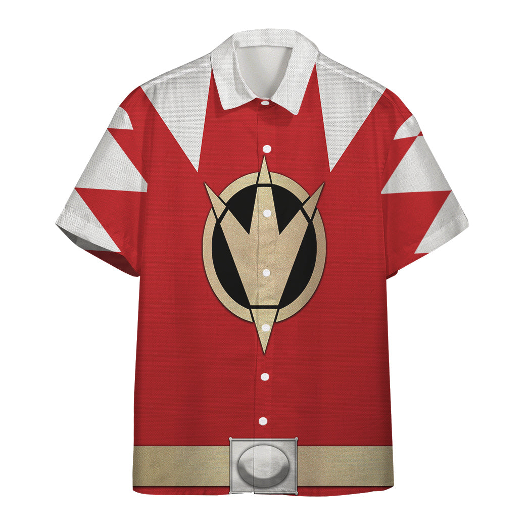 Power Ranger Red Dino Thunder Hawaii Shirt