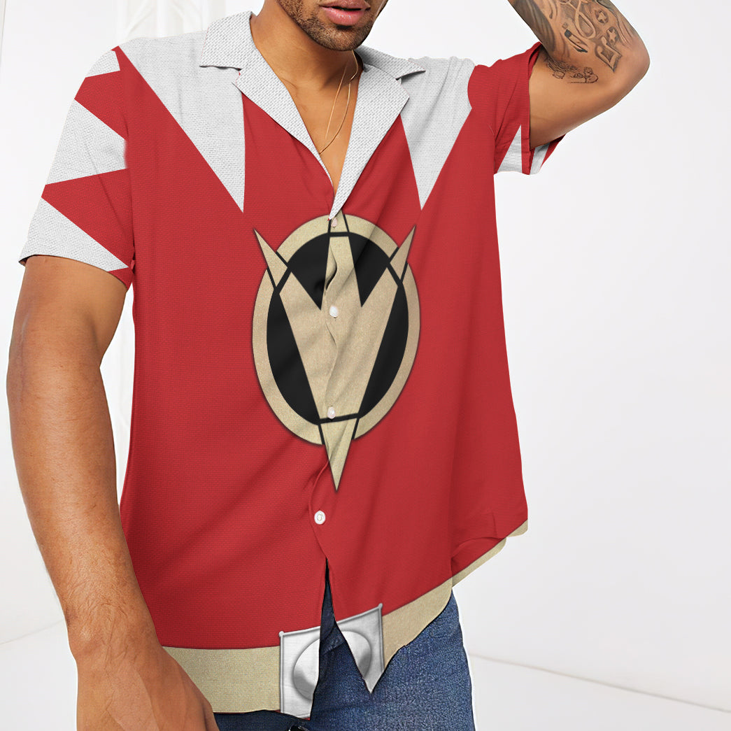 Power Ranger Red Dino Thunder Hawaii Shirt