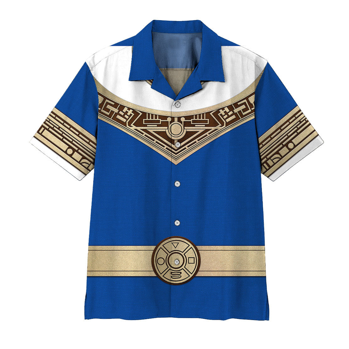 Power Ranger Zeo Blue Hawaii Shirt
