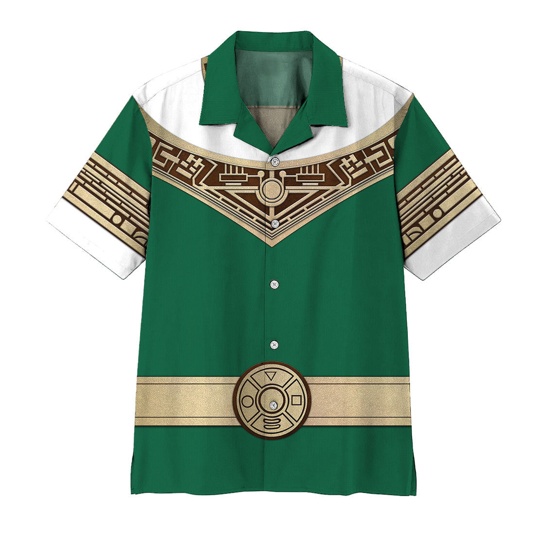 Power Ranger Zeo Green Hawaii Shirt