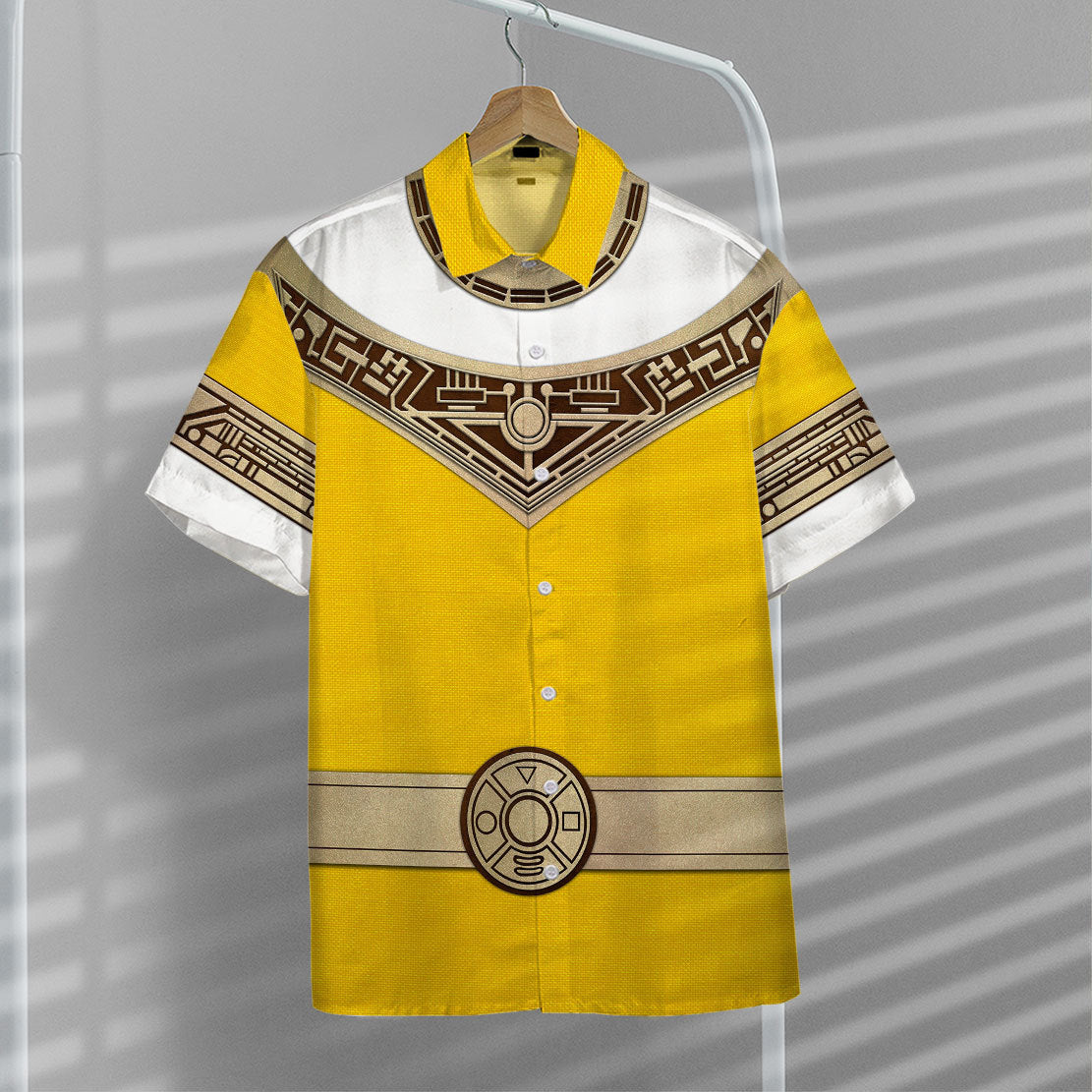 Power Ranger Zeo Yellow Hawaii Shirt 9