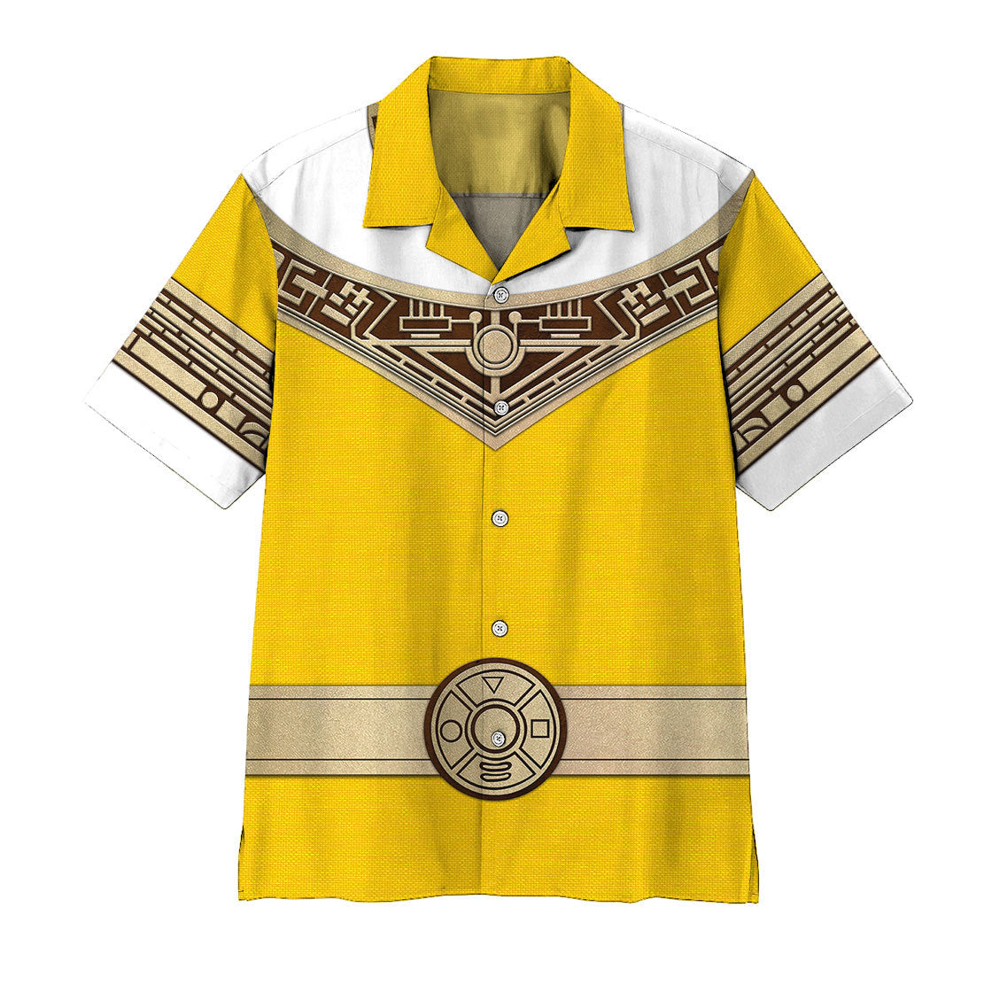 Power Ranger Zeo Yellow Hawaii Shirt