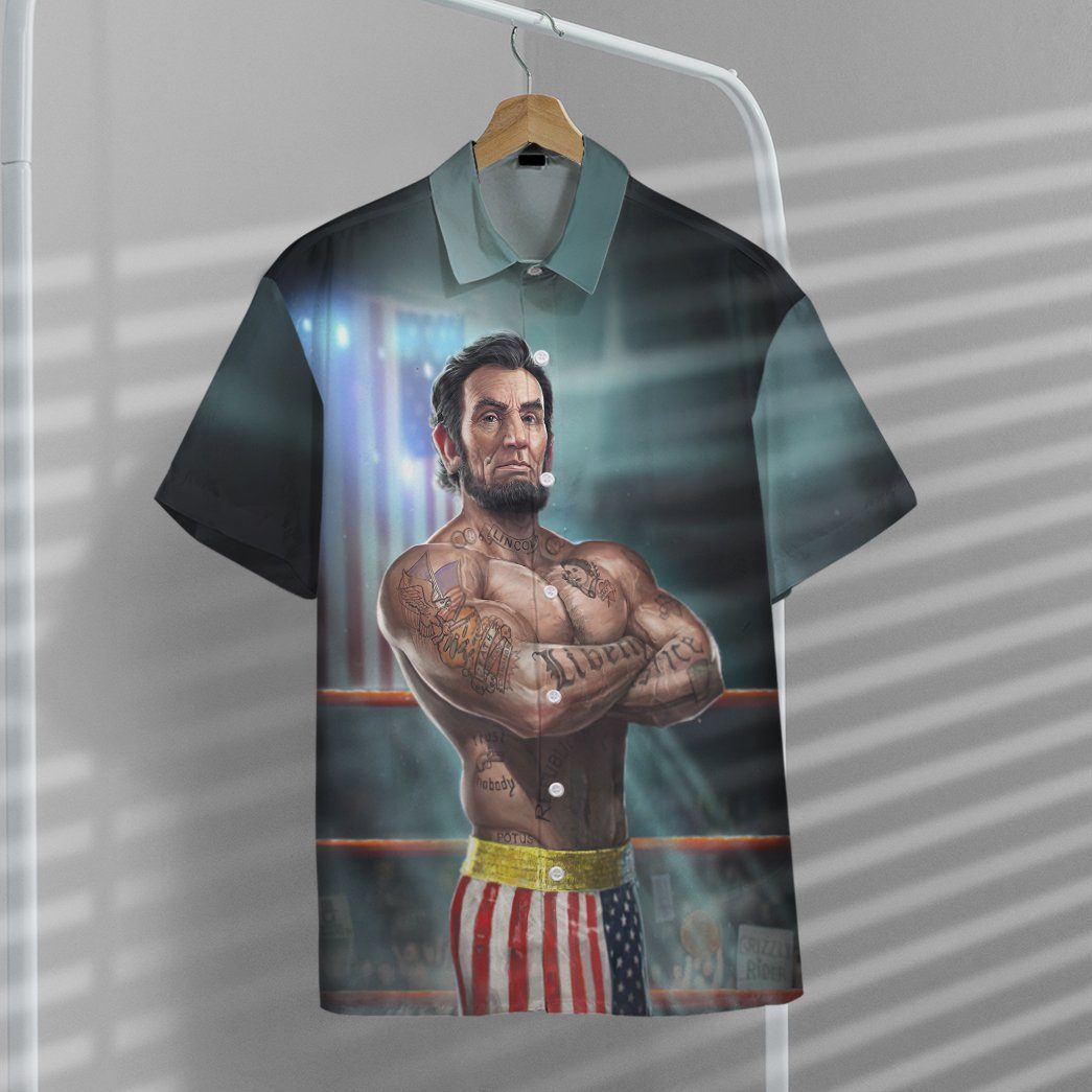 President MMAbe Lincoln Custom Short Sleeve Shirt 7