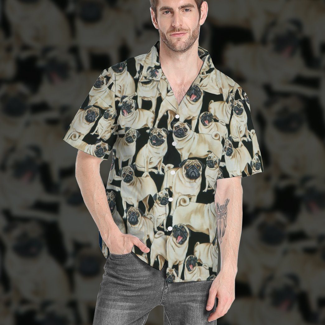 Pug Dogs Custom Hawaii Shirt