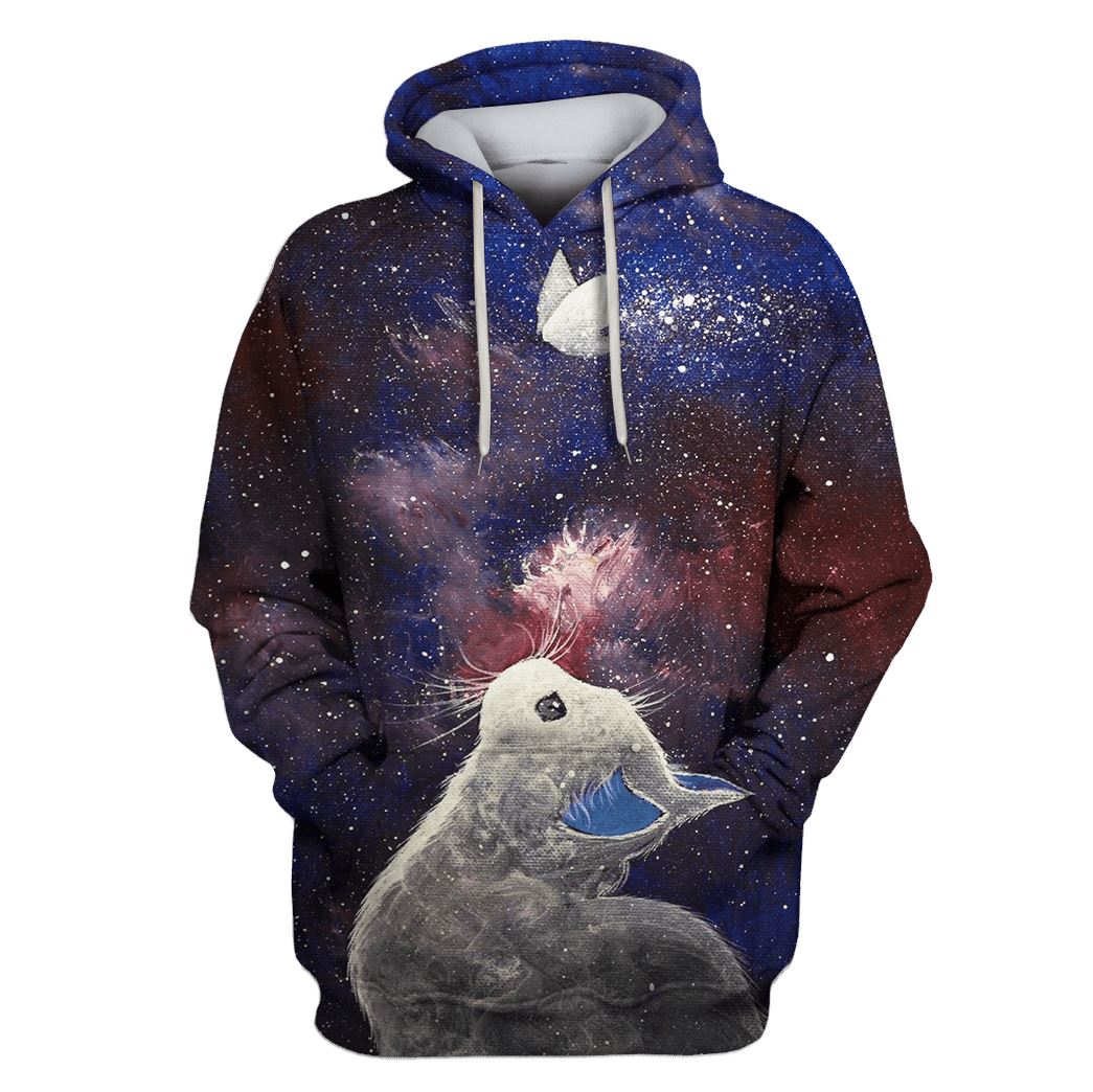 Rabbit In Galaxy Custom T-shirt – Hoodies Apparel