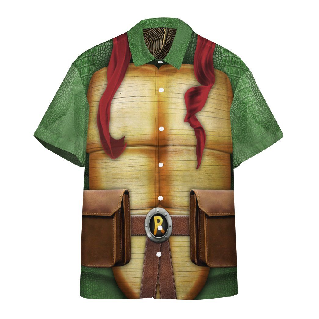 Raphael Raph TMNT Cosplay Custom Short Sleeve Shirt