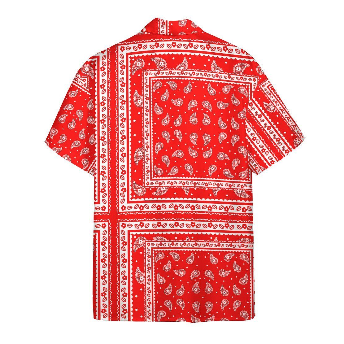 Red Paisley Bandana Hawaii Shirt 1