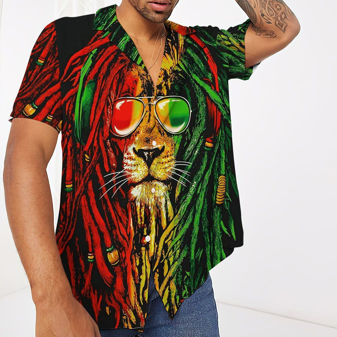 Reggae Lion Hawaii Shirt