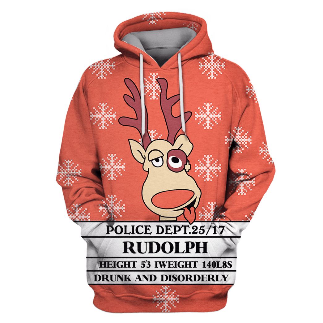 Reindeer In Christmas Custom Hoodie