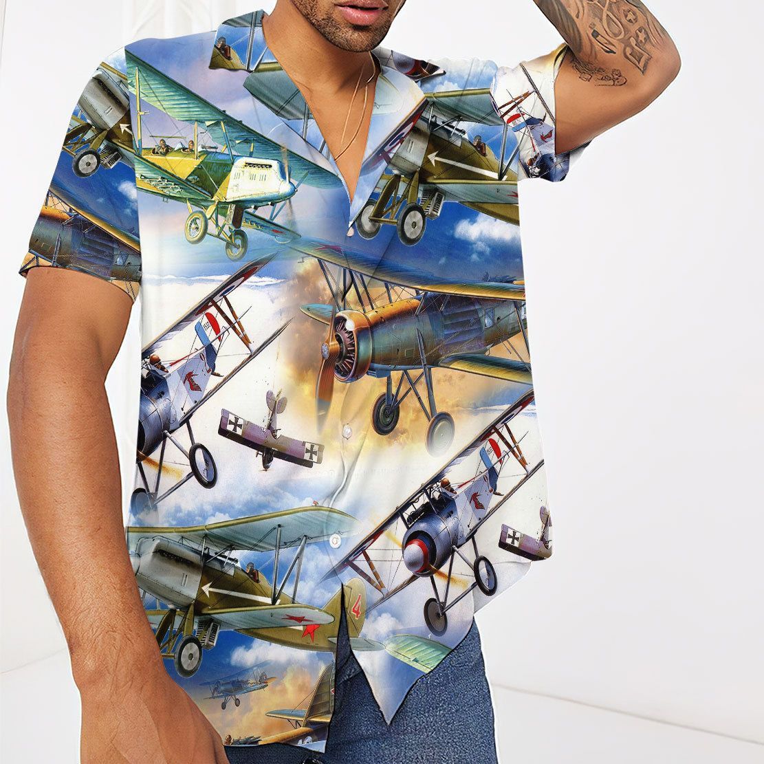 Retro Aircraft Hawaii Shirt