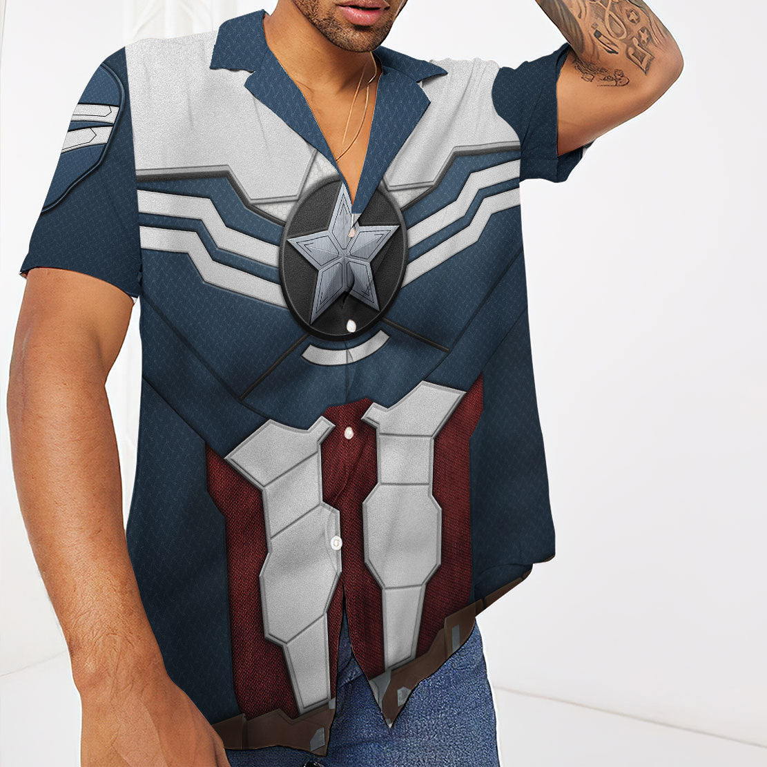 Sam Wilson Captain America Custom Hawaii Shirt 5