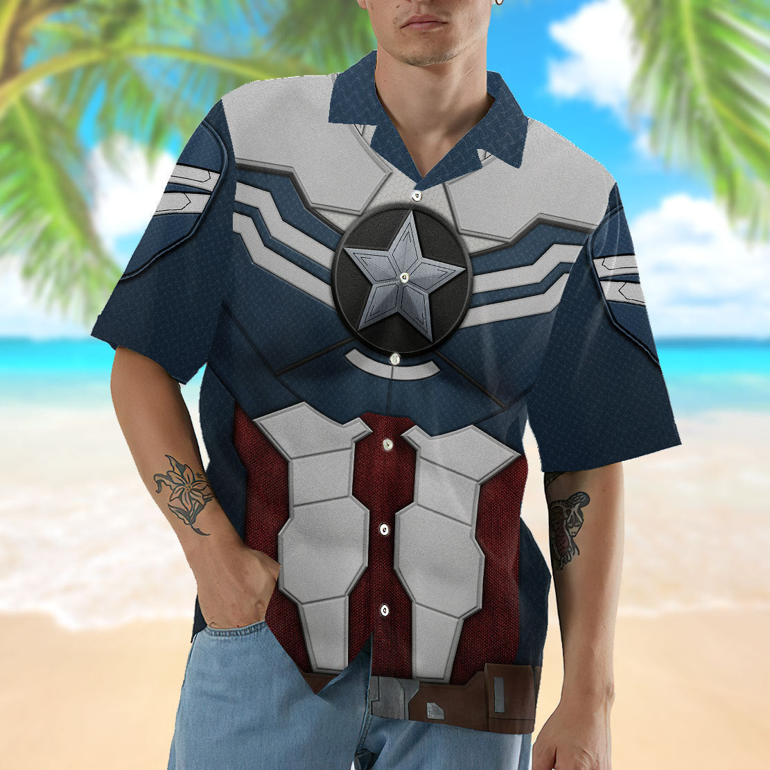 Sam Wilson Captain America Custom Hawaii Shirt