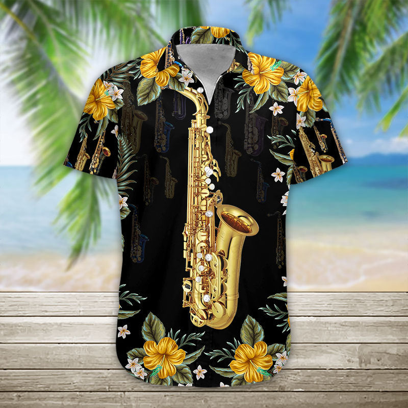 Saxophone Hawaii Shirt 1