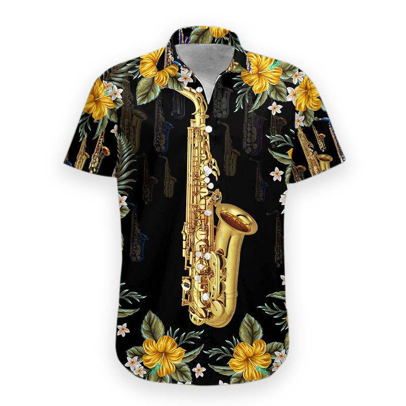 Saxophone Hawaii Shirt