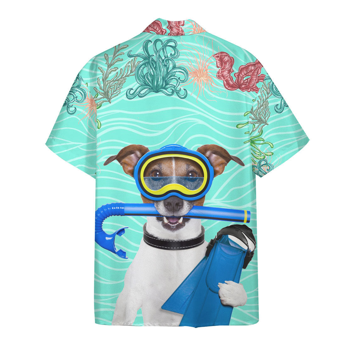 Scuba Diving Jack Russell Terrier Dog Hawaii Shirt 1