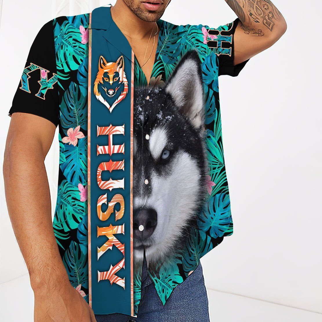 Siberian Husky Hawaii Shirt