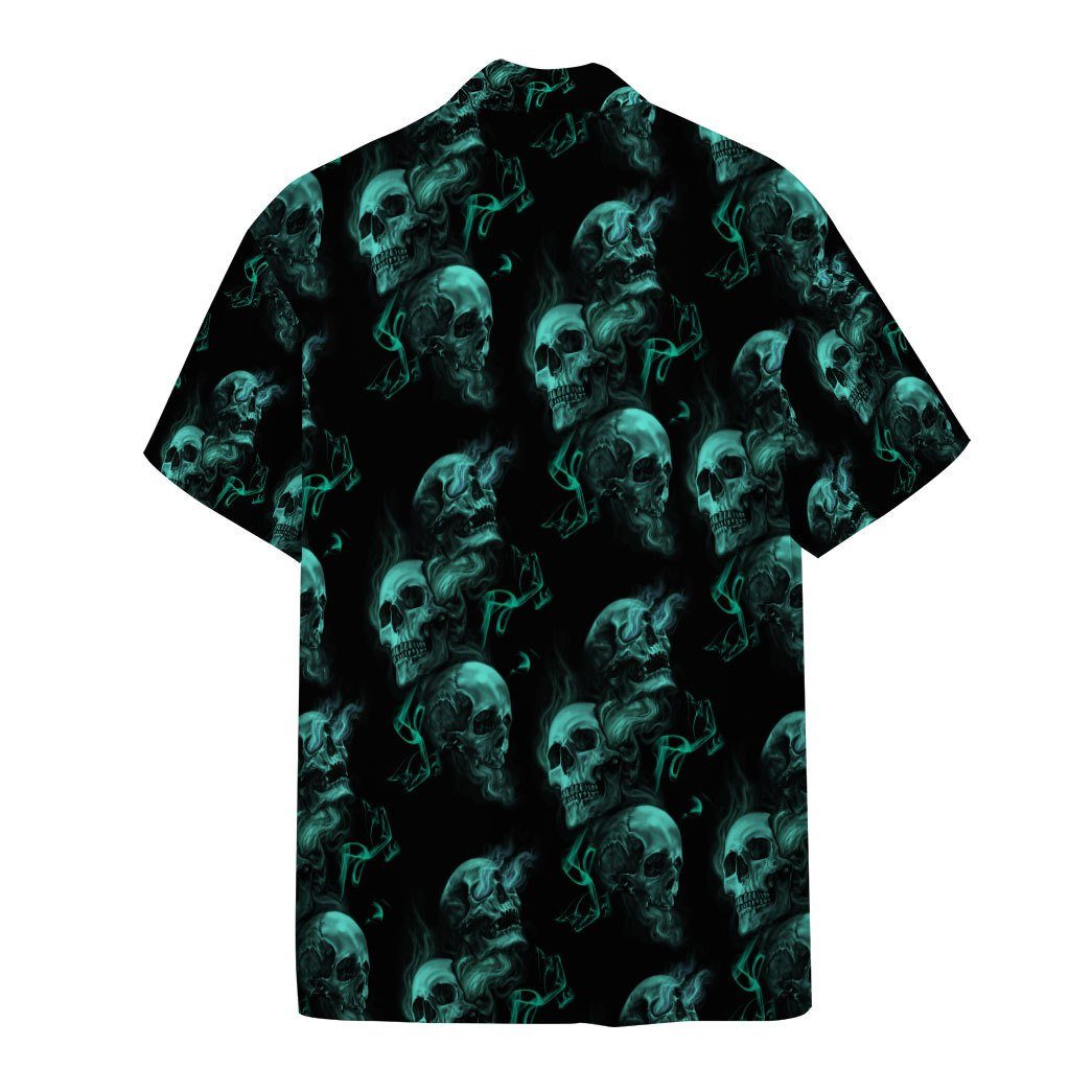 Smoke Skull Custom Short Sleeve Shirt