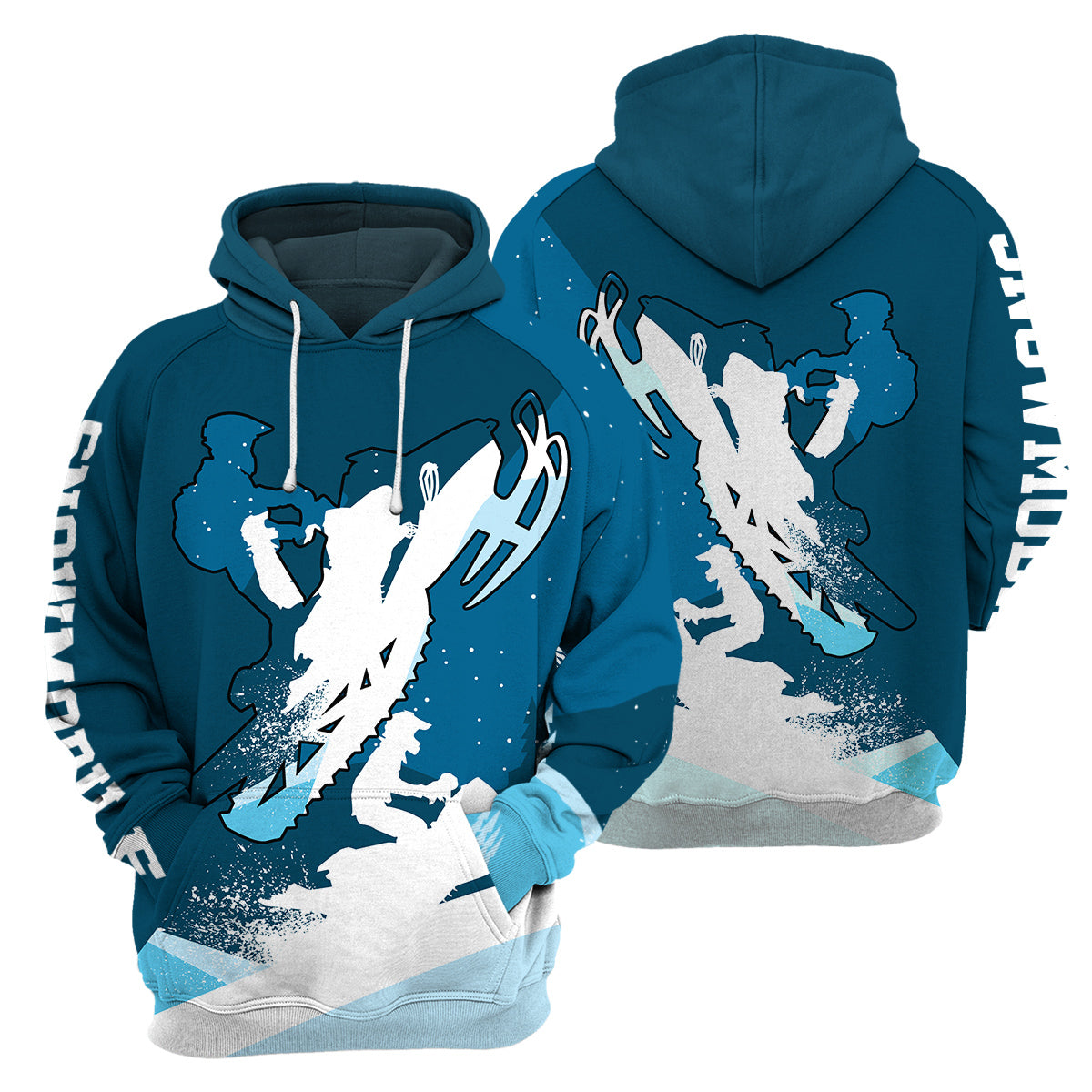 Snowmobile Unique All Over Print T-Shirt Hoodie Gift Ideas