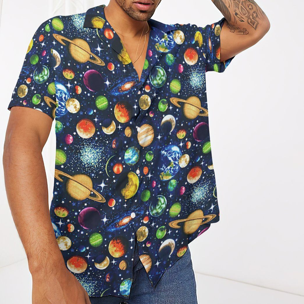 Solar System Custom Hawaii Shirt 5