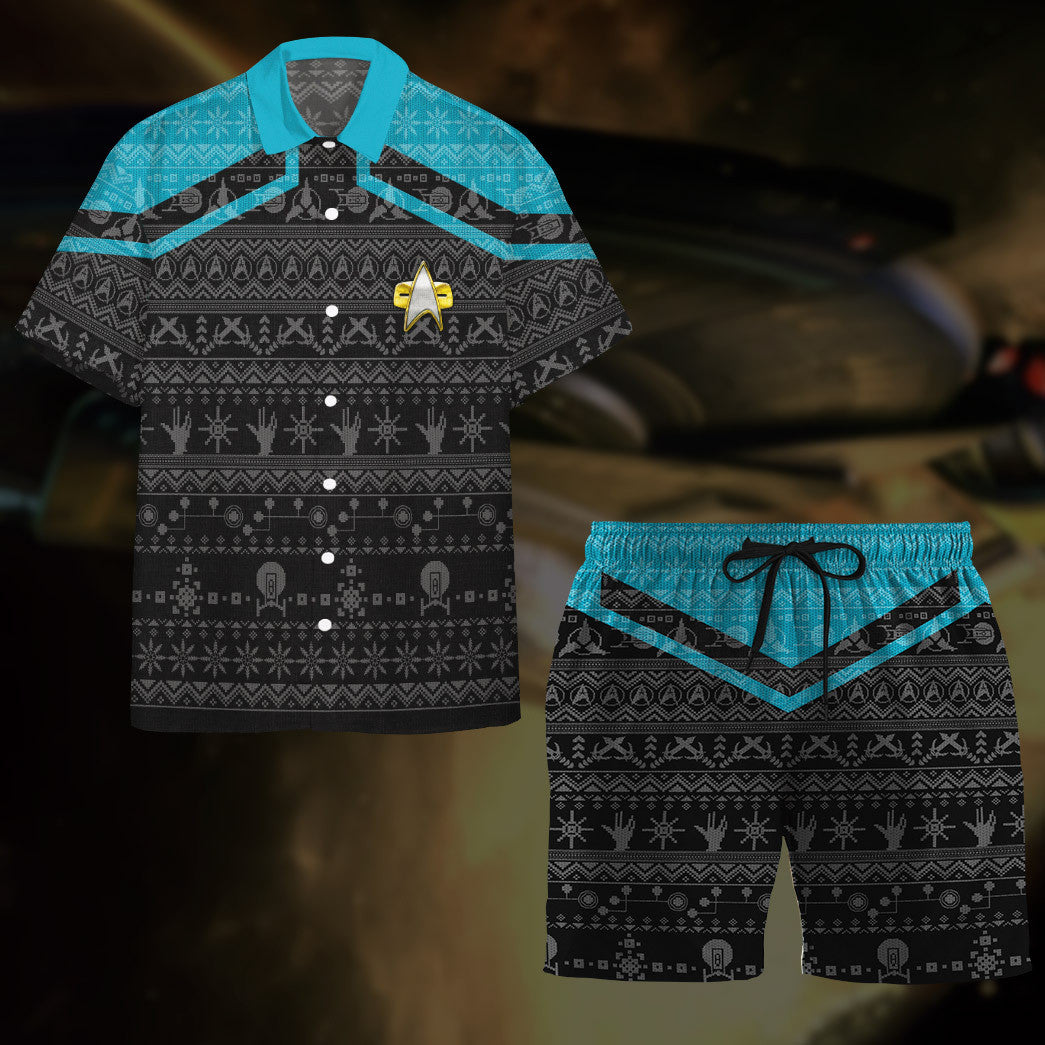 Star Trek Picard 2020 Blue Ugly Christmas Custom Hawaii Shirt 13