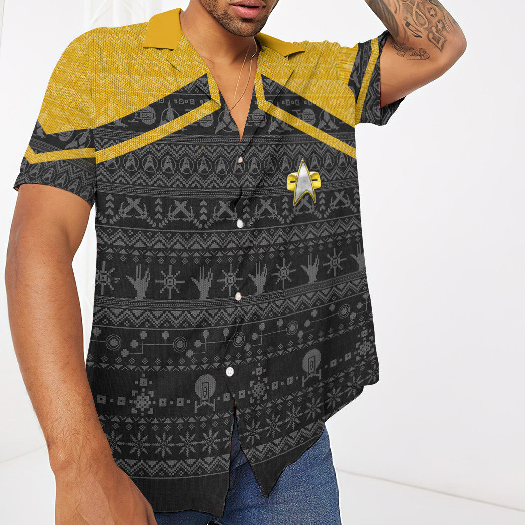 Star Trek Picard 2020 Yellow Ugly Christmas Custom Hawaii Shirt